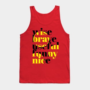 Motivational Words Tank Top